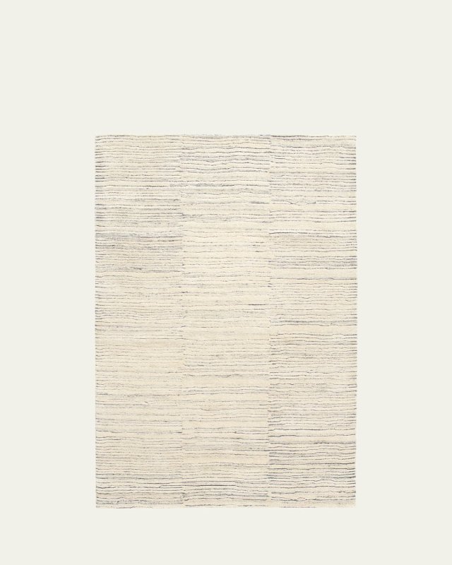 Avery Pewter Blue Hand-Tufted Wool Rug, 9' x 12'